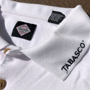 Tabasco Short Sleeve Polo button up T-shirt. XL